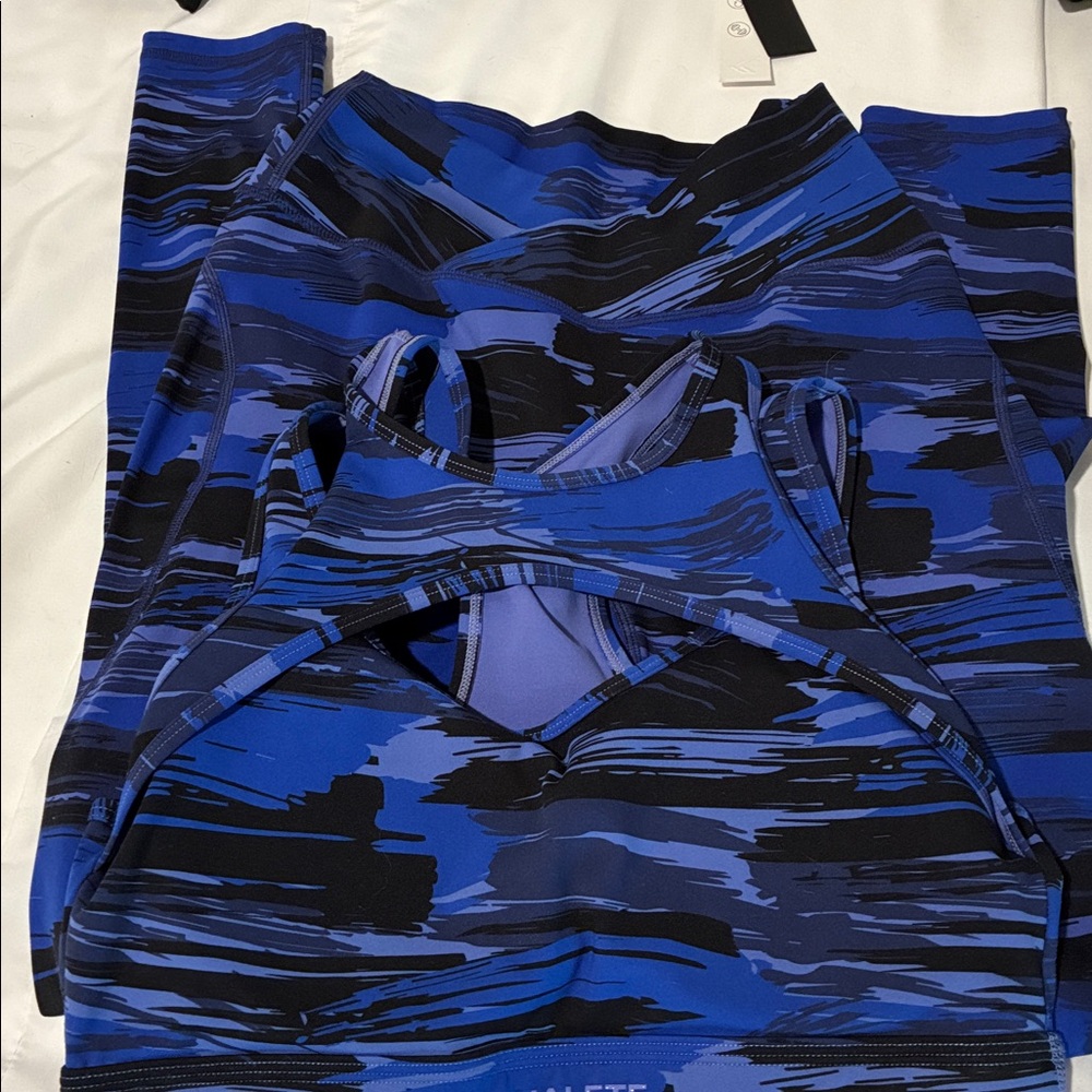 Alphalete Women's blue and purple Athletic set